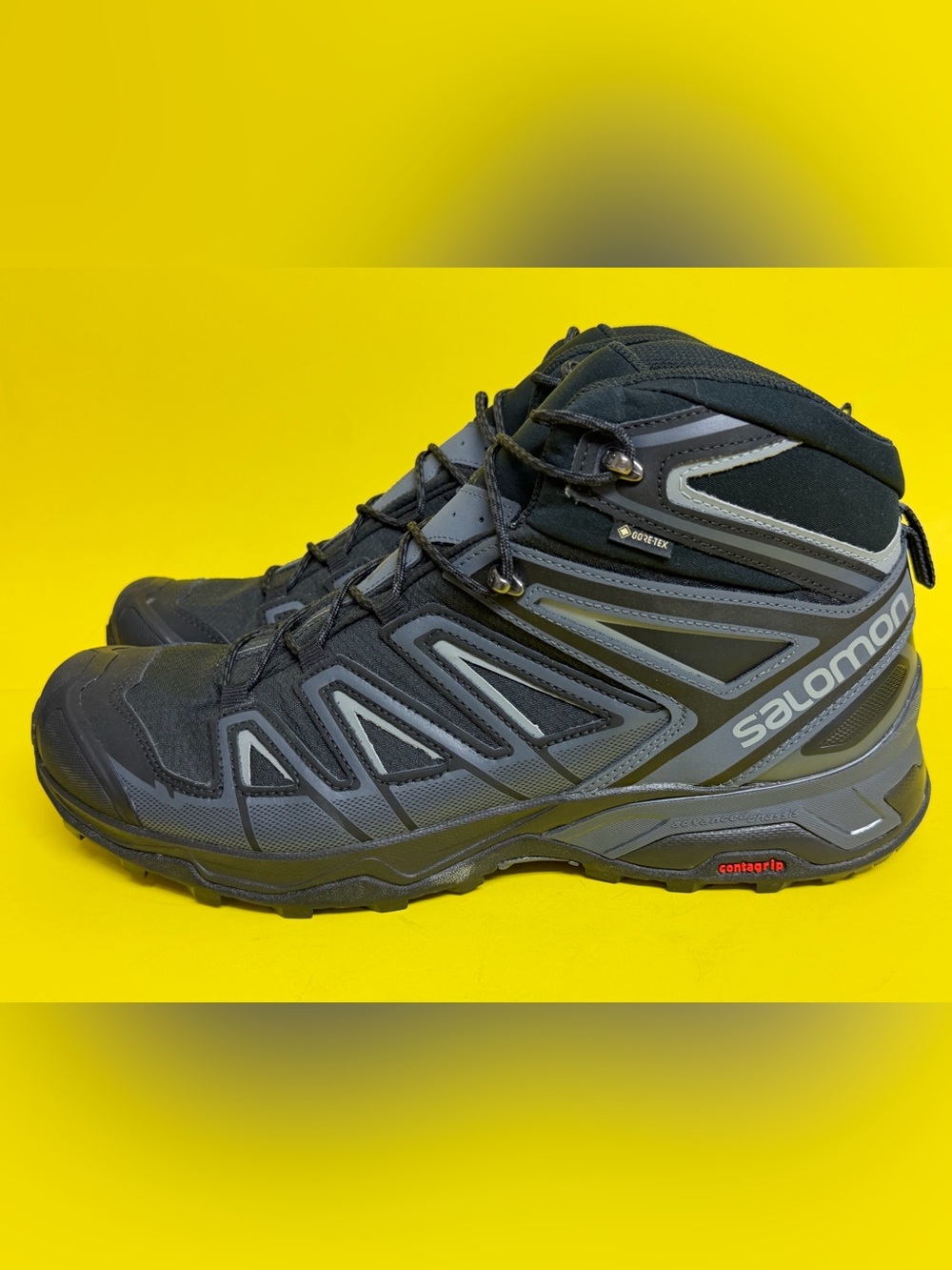 NEW Salomon X Ultra 3 Mid GTX Hiking Boots Mens 14 Black Gore-Tex Waterproof